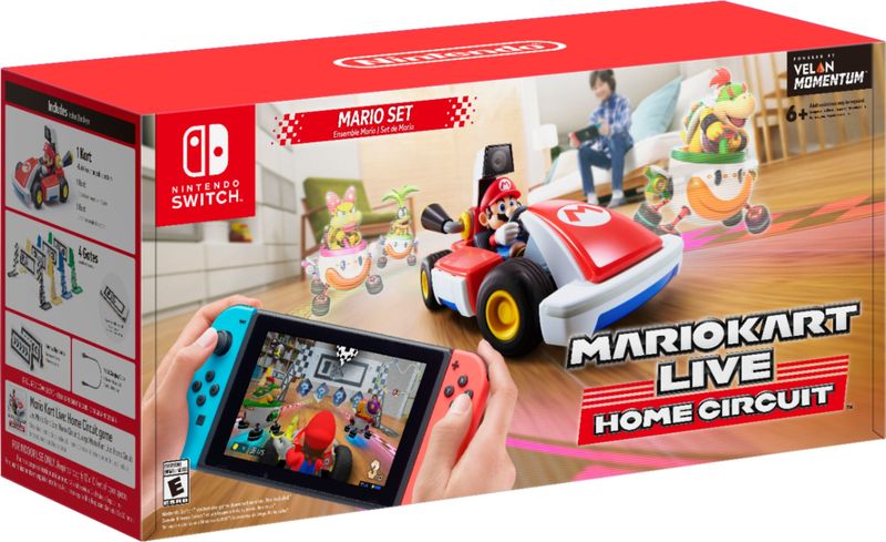 Nintendo-Mario-Kart-Live--Home-Circuit-Mario-Set-modellino-radiocomandato--RC--Ideali-alla-guida-Motore-elettrico