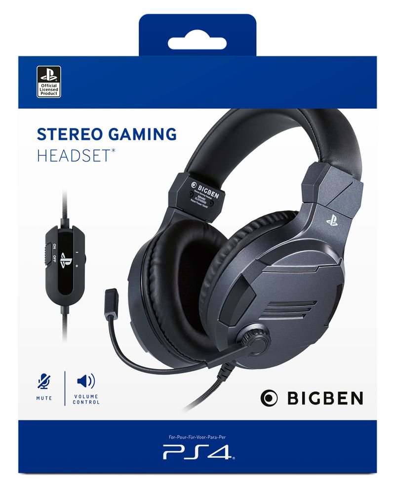 BIG-BEN-PS4OFHEADSETV3TITAN-cuffia-e-auricolare-Padiglione-auricolare-Connettore-3.5-mm-Titanio