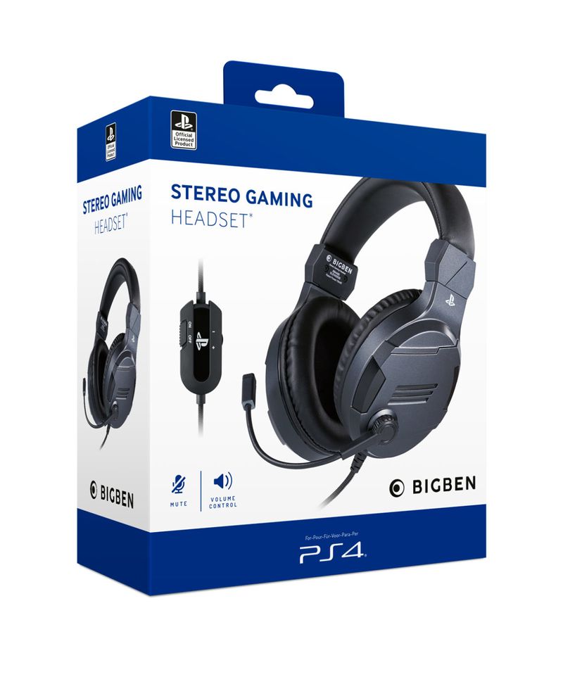 BIG-BEN-PS4OFHEADSETV3TITAN-cuffia-e-auricolare-Padiglione-auricolare-Connettore-3.5-mm-Titanio