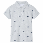 Polo per Bambini Grigio Mélange 128