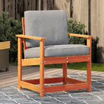 vidaXL Sedia da Giardino Marrone Cera 62x55x77 cm Legno Massello Pino