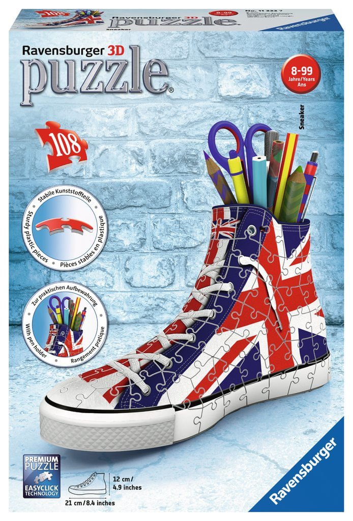 Puzzle-3D-Sneaker-Union-Jack-108-Pezzi