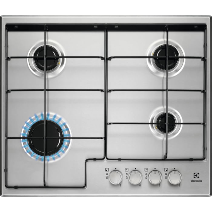 Electrolux-EGS6424X-piano-cottura-Stainless-steel-Da-incasso-Gas-4-Fornello-i-