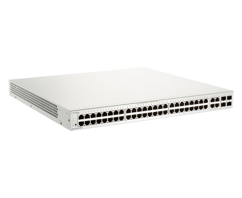 D-Link-DBS-2000-52MP-switch-di-rete-Gestito-L2-Gigabit-Ethernet--10-100-1000--Supporto-Power-over-Ethernet--PoE--Grigio