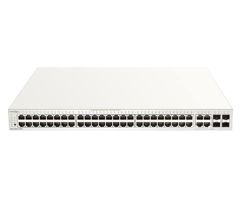 D-Link-DBS-2000-52MP-switch-di-rete-Gestito-L2-Gigabit-Ethernet--10-100-1000--Supporto-Power-over-Ethernet--PoE--Grigio