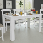 Tavolo da Pranzo 140x80x75 cm Bianco