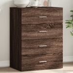 vidaXL Credenza Rovere Marrone 60x39x80 cm in Legno Multistrato