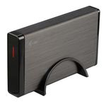 I-tec MYSAFE35U401 contenitore di unitÃÂ  di archiviazione Custodia per Disco Rigido (HDD) Nero, Metallico 3.5"