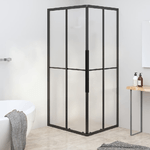 Cabina Doccia ESG Smerigliato 90x70x180 cm Nera