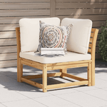 vidaXL Divano Angolare Giardino con Cuscini 73x73x65cm Massello Acacia