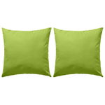 vidaXL Cuscini da Esterno 2 pz 45x45 cm Verde Mela