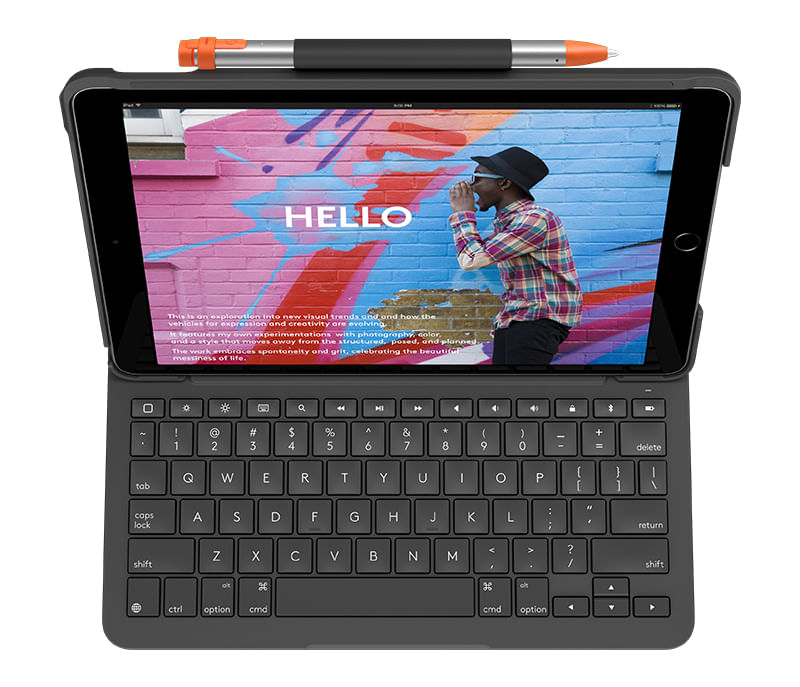 Logitech-Slim-Folio-Grafite-Bluetooth-QWERTY-Italiano