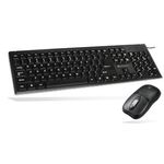 Atlantis Land Keyboard combo Kit tastiera Mouse incluso USB QWERTY Nero