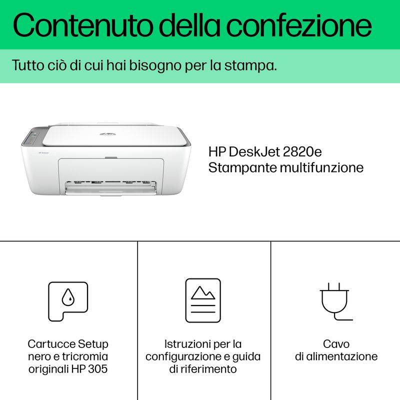 HP-DeskJet-Stampante-multifunzione-2820e-Colore-Stampante-per-Casa-Stampa-copia-scansione-scansione-verso-PDF