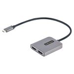 StarTech.com Adattatore USB-C HDMI - Hub USB C MST a Doppio HDMI 4K 60Hz - Convertitore USB Type