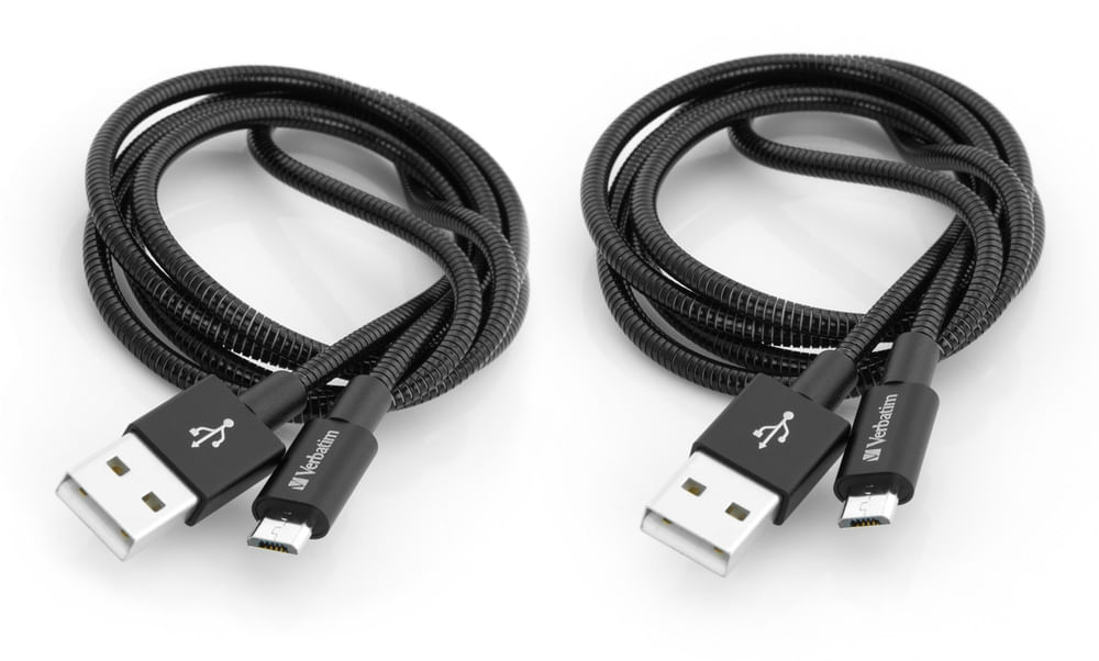 Verbatim 48874 cavo USB 1 m USB 3.2 Gen 1 [3.1 Gen 1] Micro-USB A USB A Nero (VERBATIM MICRO B USB CABLE SYNC & CHARGE 1