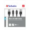 Verbatim-48874-cavo-USB-1-m-USB-3.2-Gen-1--3.1-Gen-1--Micro-USB-A-USB-A-Nero