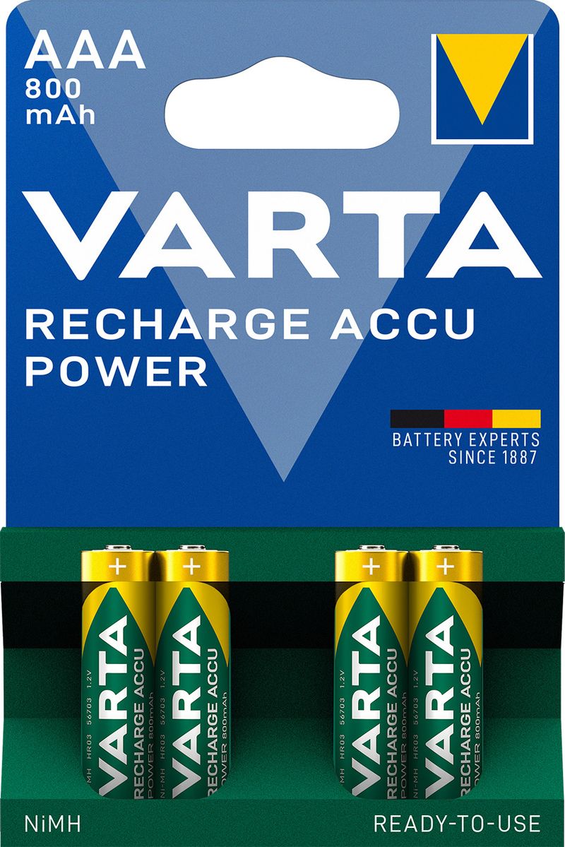 Varta-LongLife-Batteria-ricaricabile-Mini-Stilo-AAA-Nichel-Metallo-Idruro--NiMH-