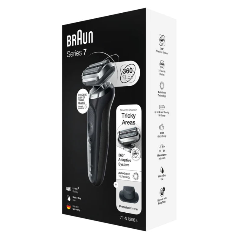 Braun-Series-7-71-N1200s-Rasoio-Trimmer-Stainless-steel