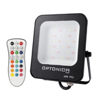 Optonica Proiettore led rgb light con telecomando potenza 30 watt colore nero ip65