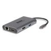 Hamlet-HDKC-PD400D-replicatore-di-porte-e-docking-station-per-laptop-Cablato-USB-3.2-Gen-1--3.1-Gen-1--Type-C-Grigio