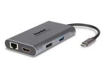 Hamlet-HDKC-PD400D-replicatore-di-porte-e-docking-station-per-laptop-Cablato-USB-3.2-Gen-1--3.1-Gen-1--Type-C-Grigio