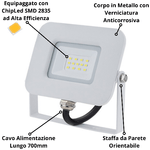 Proiettore-led-10-watt-slim-metallo-bianco-impermeabile-5-anni-garanzia-----temperatura-colore-lampada-4500k-bianco-n...