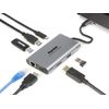 Hamlet-HDKC-PD400D-replicatore-di-porte-e-docking-station-per-laptop-Cablato-USB-3.2-Gen-1--3.1-Gen-1--Type-C-Grigio