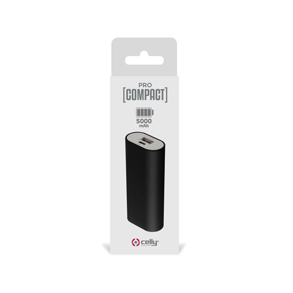 Celly-Procompact-batteria-portatile-Ioni-di-Litio-5000-mAh-Nero