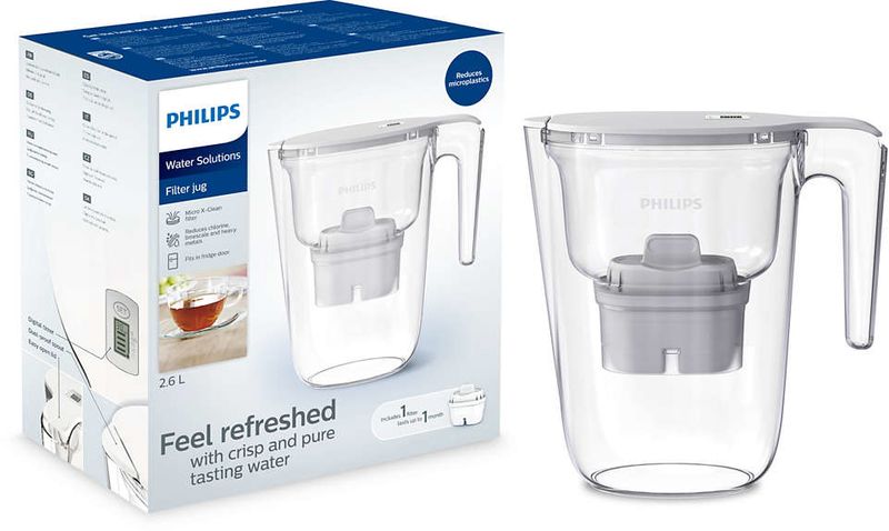 Philips-AWP2935WHT-10-Filtraggio-acqua-Caraffa-filtrante-26-L-Trasparente-Bianco