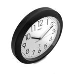 Mebus-52450-wall-table-clock-Parete-Digital-clock-Rotondo-Nero