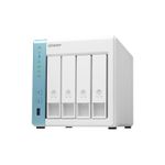 QNAP TS-431K server NAS e di archiviazione Tower Collegamento ethernet LAN Bianco Alpine AL-214