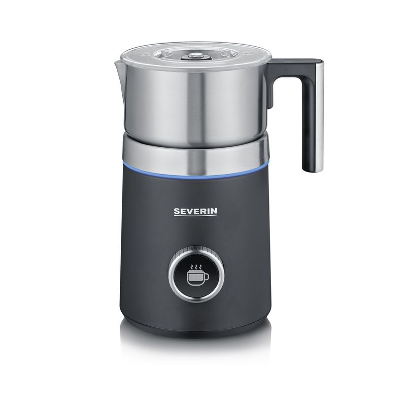 Severin-Spuma-700-Plus-Schiumatore-per-latte-automatico-Nero-Acciaio-inossidabile