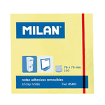 MILANO BLOC di 100 banconote adesive - rimovibili - 76 mm x 76 mm - colore giallo chiaro