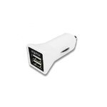 Approx Caricabatteria USB per Auto - Uscita 5V/3.1A - Ingresso 12V/24V - Massima Compatibilità con tutti i dispositivi - Colore Bianco