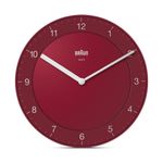 Braun-BC06R-DCF-Parete-Quartz-clock-Cerchio-Rosso