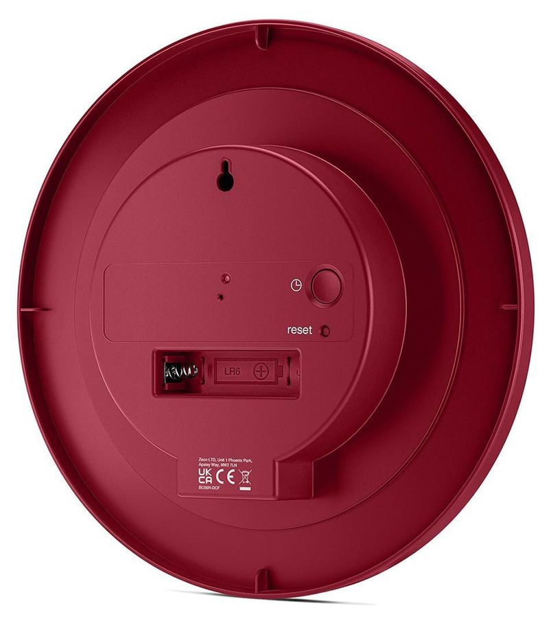 Braun-BC06R-DCF-Parete-Quartz-clock-Cerchio-Rosso