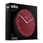 Braun-BC06R-DCF-Parete-Quartz-clock-Cerchio-Rosso