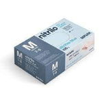 Santex Nitriflex Blu Confezione da 100 Guanti in Nitrile Taglia M - 35 grammi - Senza Polvere - Senza Lattice - Non Sterili - Colore Blu