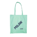 Borsa Tote Bag in Stoffa Serie Milano 1918 - Dimensioni 50x38x41 cm - Manico Lungo 27 cm - Tessuto 'Ripstop' - Colore Ve