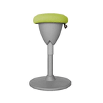 Sgabello Multiuso Cromad Design - Seduta con Altezza Regolabile - Girevole a 360 - Tessuto Impermeabile - Colore Verde/G