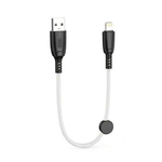 Cavo di ricarica rapida USB XO NB247 - Lightning - 6 A - 25 cm con clip - bianco