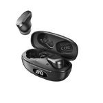 XO X19 Cuffie Bluetooth 5.1 TWS - Autonomia fino a 4h - Box di ricarica con schermo - Colore Nero