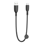 Cavo di ricarica rapida USB XO NB247 - Micro USB - 6A - 25 cm con clip - Colore nero