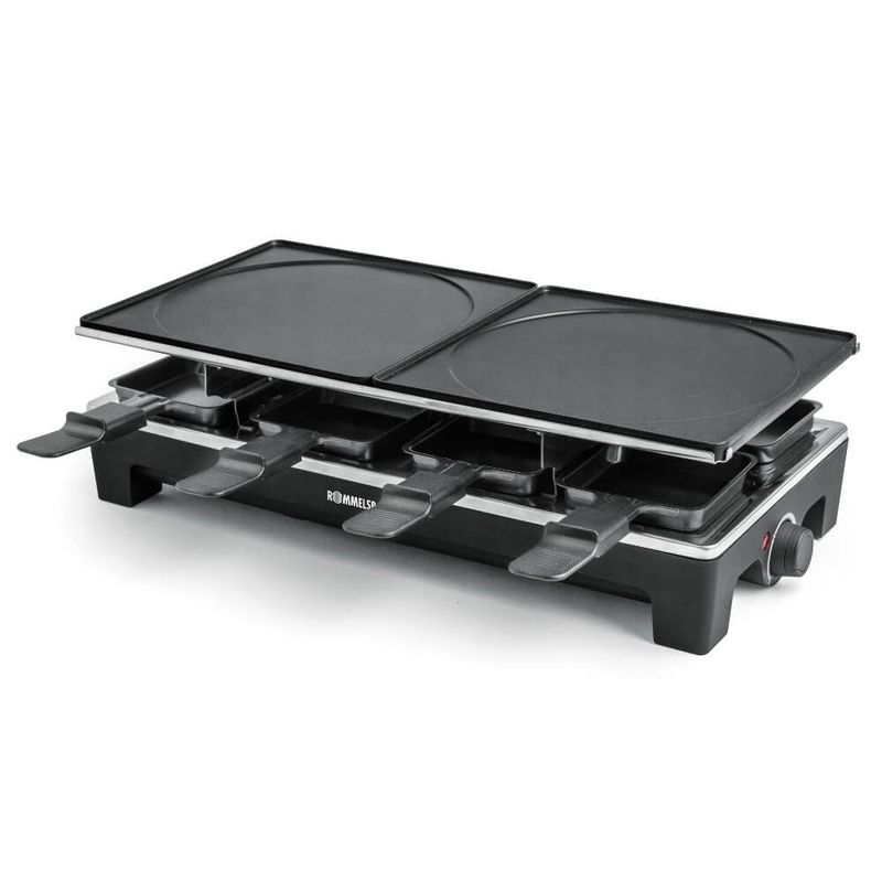 Rommelsbacher-RCS-1350-griglia-per-raclette-8-persona-e--1350-W-Nero-Stainless-steel