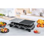 Rommelsbacher-RCS-1350-griglia-per-raclette-8-persona-e--1350-W-Nero-Stainless-steel