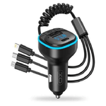 Adattatore Bluetooth per Auto XO - Connessione Wireless 50 - Riproduzione da Smartphone e Pendrive - Porta USB e Type C