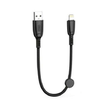 Cavo di ricarica rapida USB XO NB247 - Lightning - 6A - 25 cm con clip - Colore nero