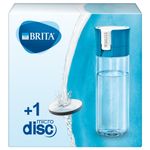 Brita Borraccia filtrante per acqua, Blu (0.6l) - incl. 1 filtro MicroDisc per la riduzione di cloro, erbicidi