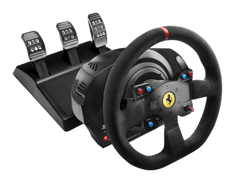 Thrustmaster-T300-Ferrari-Integral-Racing-Wheel-Alcantara-Edition-Nero-Sterzo---Pedali-Analogico-Digitale-PC-PlayStation-4-Playstation-3